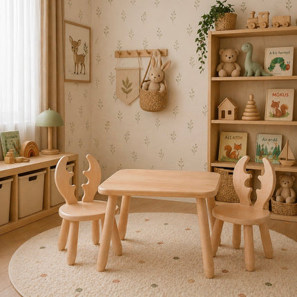 Table and 2 chair set - Deer