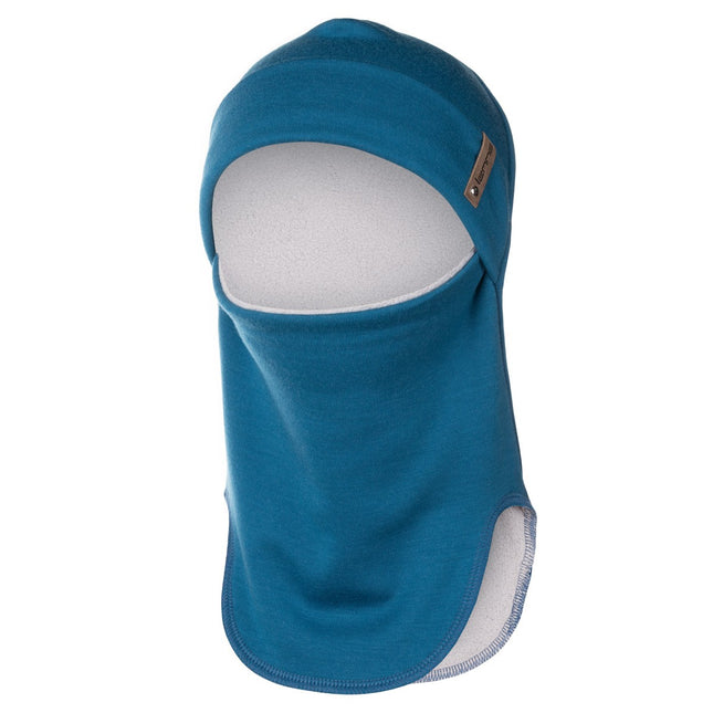 Teal Blue Merino Wool Balaclava