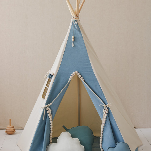 Teepee Tent - Jeans With Pompoms