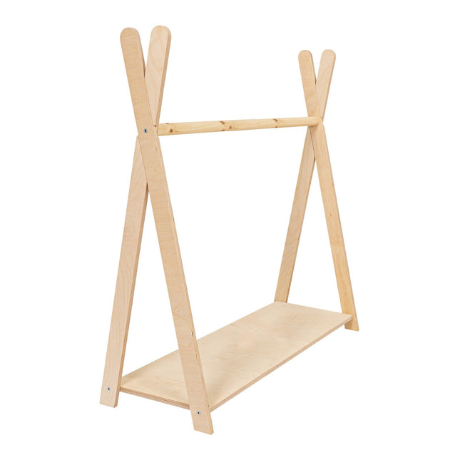 Clothing Rack Tipi For Children - Large Natural Wood - LoveStyle World
