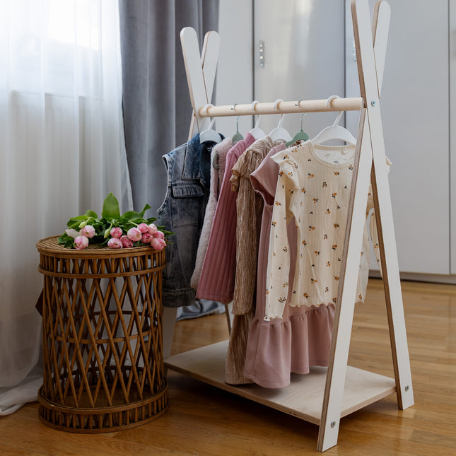 Clothing Rack Tipi For Children - Small White - LoveStyle World