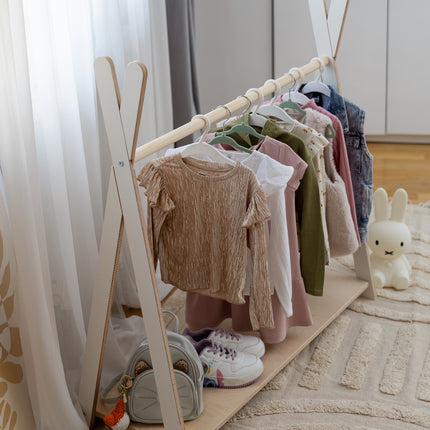 Tipi Clothing Rack For Children - Large White