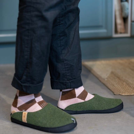 TOKU Brussels Slippers - Moss Green