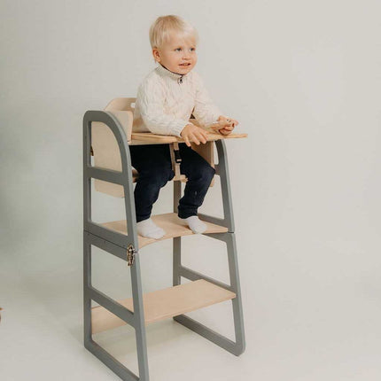 Transformable Kitchen Tower - Sleekstep and High Chair Combo