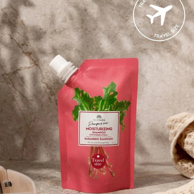 TRAVEL SIZE Rhubarb Shampoo With Aloe Extract - 100 ml