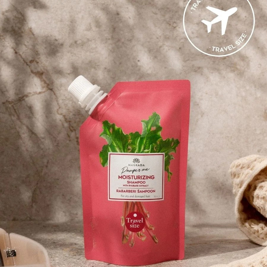 TRAVEL SIZE Rhubarb Shampoo With Aloe Extract - 100 ml