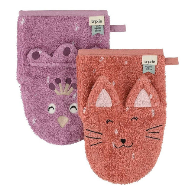 Organic Cotton Washcloths, 2-Pack – Mrs. Cat & Mrs. Peacock