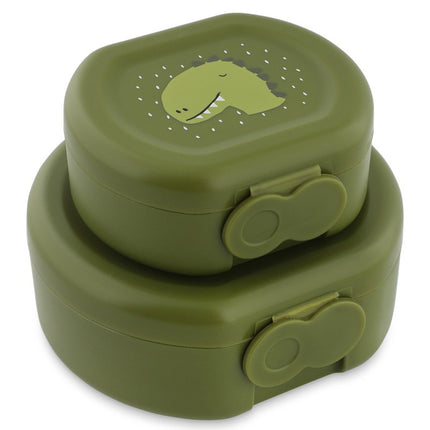 Snack Boxes with Clips, 2-Piece Set – Mr. Dino
