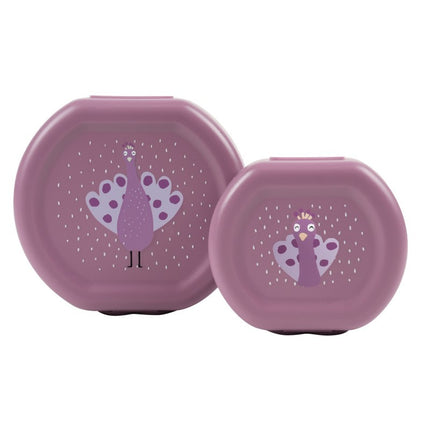 Snack Boxes with Clips, 2-Piece Set – Mrs. Peacock