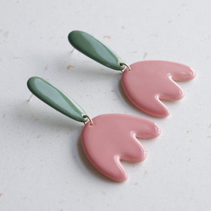 Porcelain Tulip Earrings