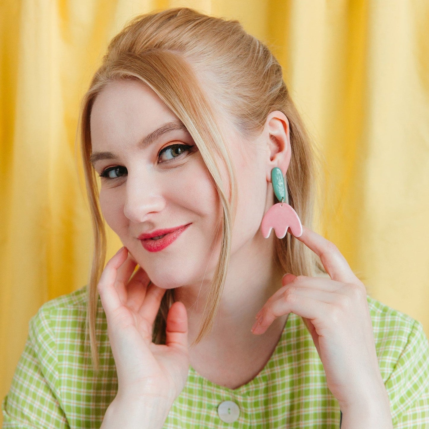 Porcelain Tulip Earrings