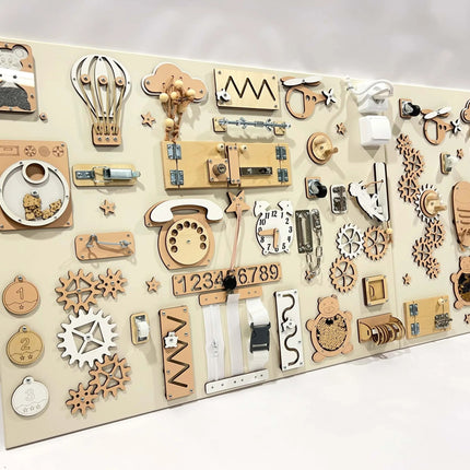 Two-piece wall activity panel (60×80 + 60×39 cm)