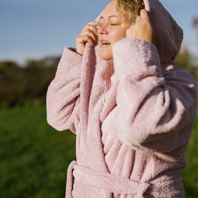 Hooded Bathrobe UNISEX Cotton Terry - LoveStyle World