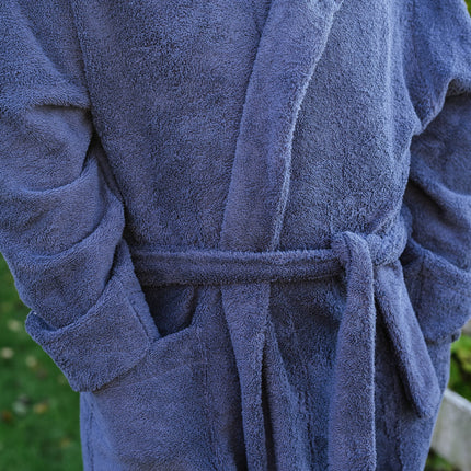 Unisex Hooded Bathrobe - Cotton Terry
