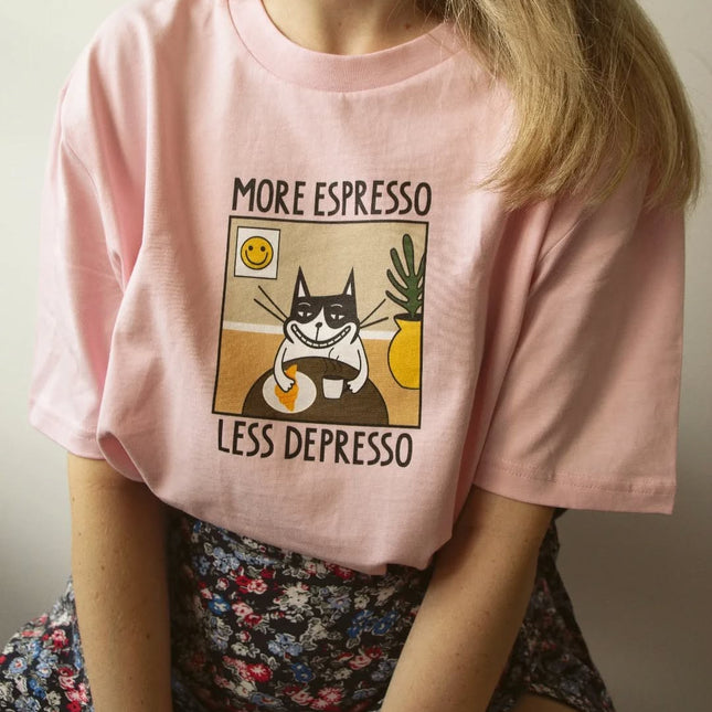 Unisex T-shirt - More Espresso Less Depresso