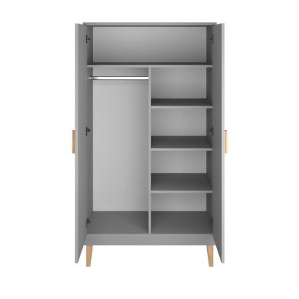 Wardrobe Kubi - Grey