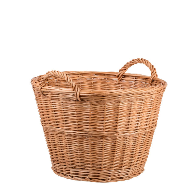 Wicker Basket For Garden And Firewood, 38L