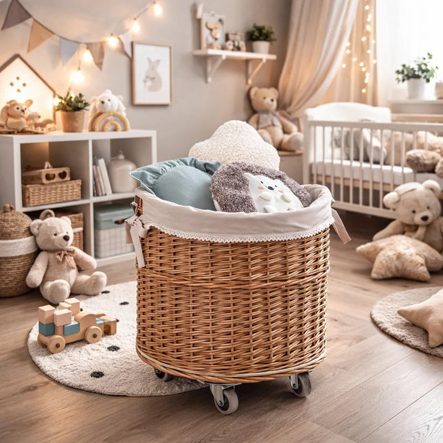 Wicker Storage Basket Caros