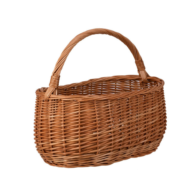 Wilerissa Shopping Basket With Wicker Handle