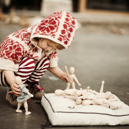 Wooden Beech Doll with Pants