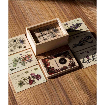 Wooden Blocks Bee Life - Honey Plants