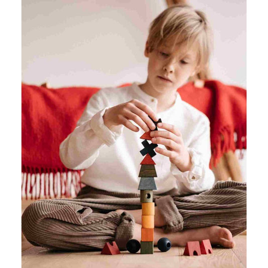 Wooden Fence Puzzle - Colorful