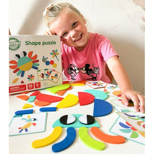 Wooden Montessori shape Puzzle