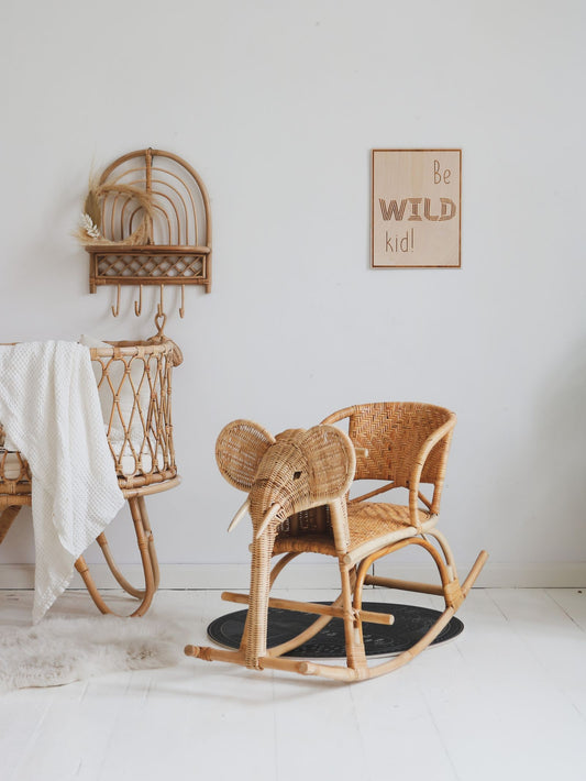 Wooden Poster - Be Wild Kid