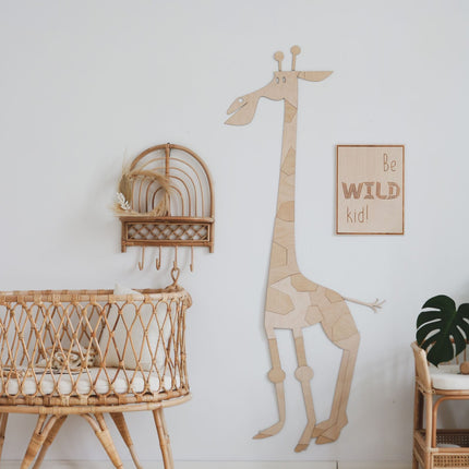 Wooden Poster - Be Wild Kid