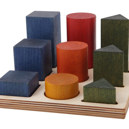 Wooden Shape Sorting Blocks - Colors XL