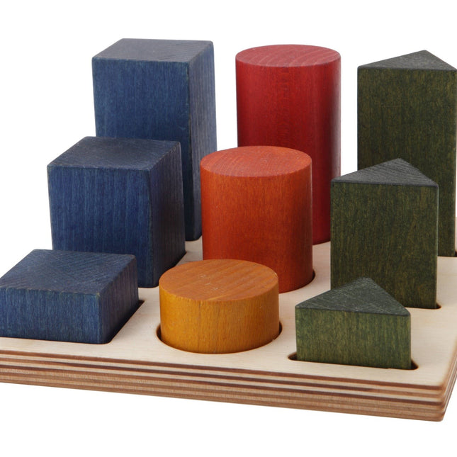 Wooden Shape Sorting Blocks - Colors XL