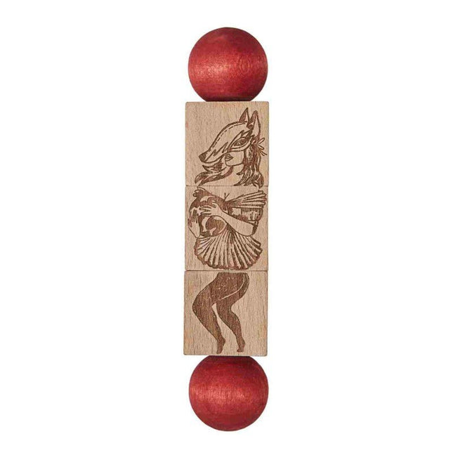 Commedia Dell'Arte Wooden Spinning Puzzle - Colorful - LoveStyle World
