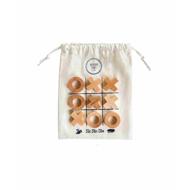 Wooden Tic-Tac-Toe Game