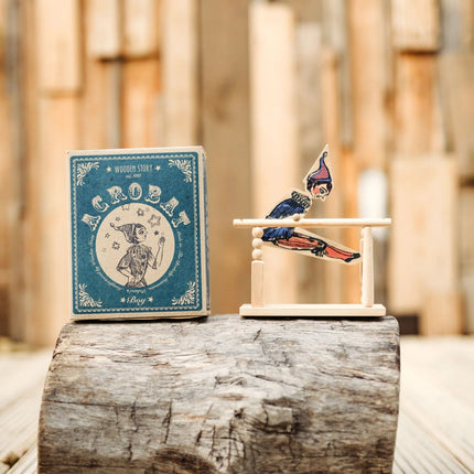 Wooden Toy Acrobat Boy