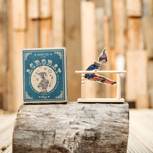 Wooden Toy Acrobat Boy