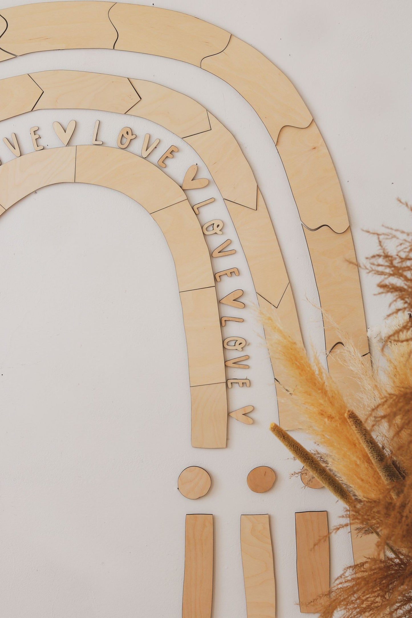 Wooden Wall Decoration - Rainbow