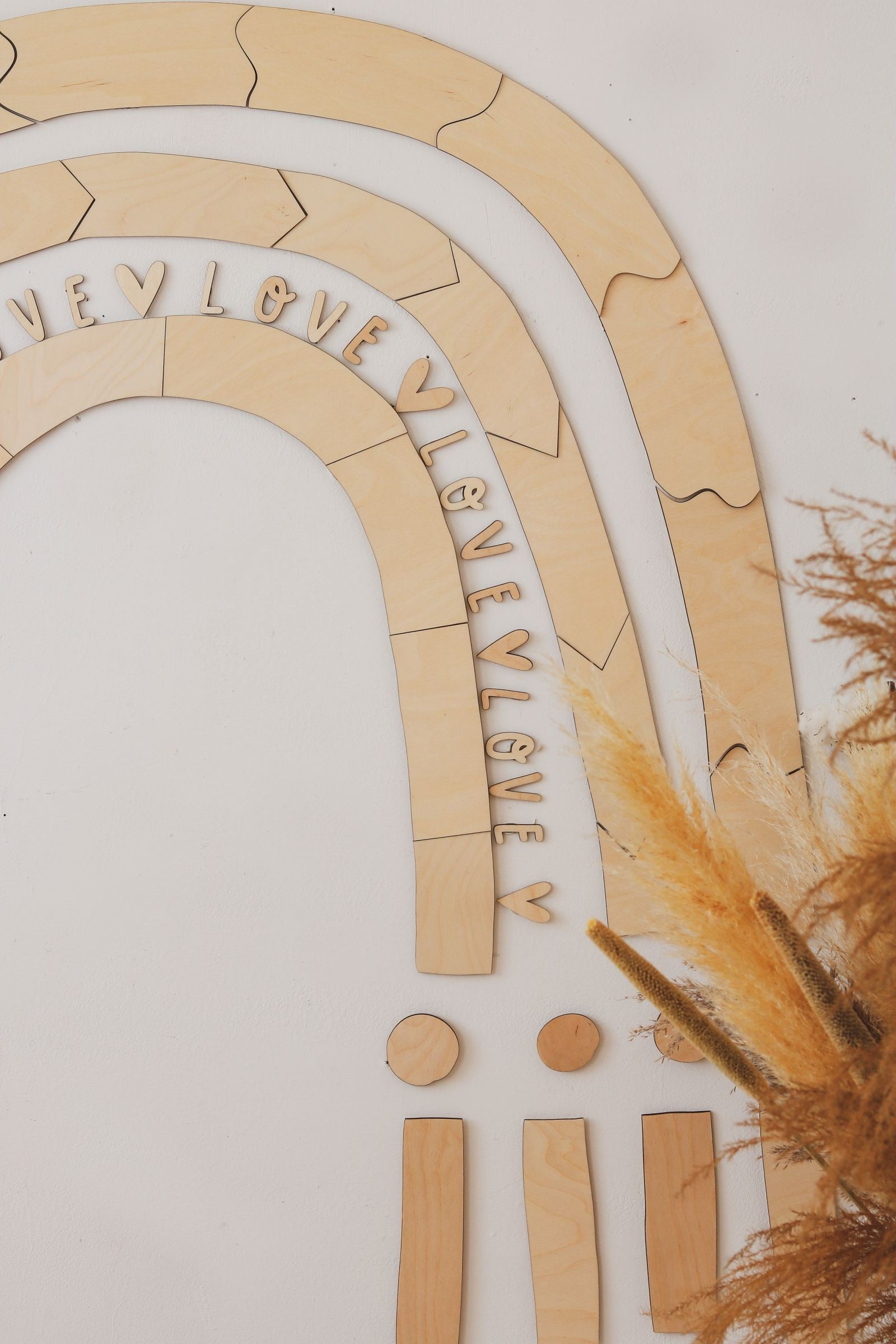 Wooden Wall Decoration - Rainbow