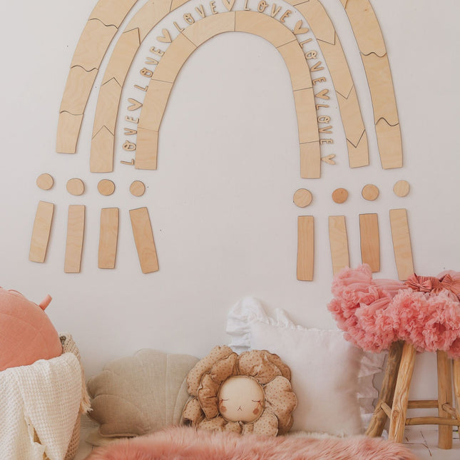 Wooden Wall Decoration - Rainbow