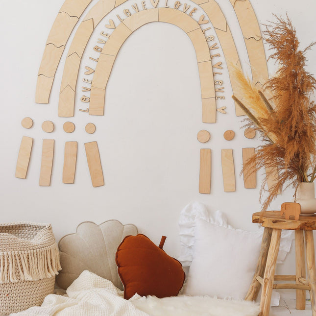 Wooden Wall Decoration - Rainbow