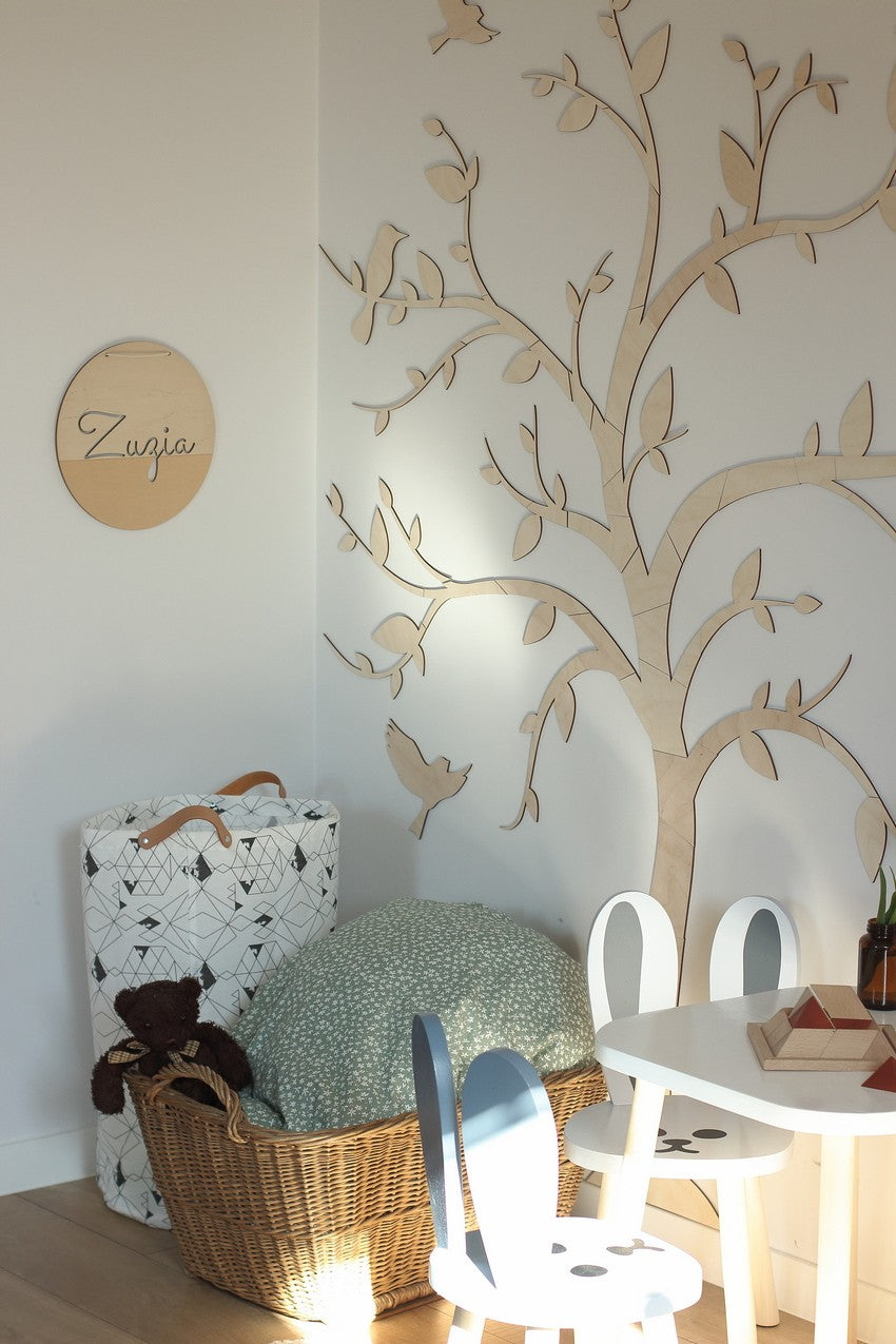 Wooden Wall Decoration - Tree with Birds