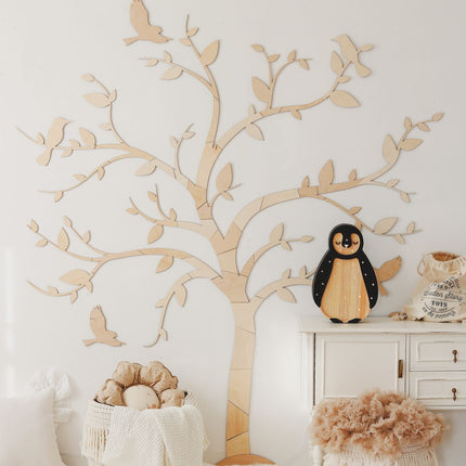 Wooden Wall Decoration - Tree with Birds