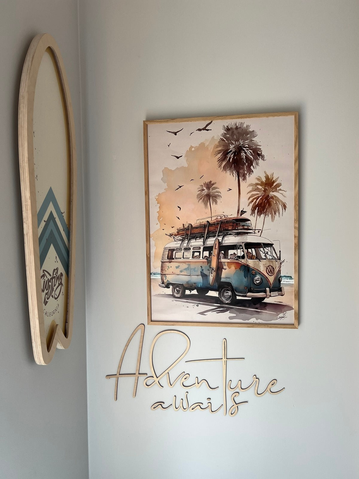 Wooden Wall Sign - Adventure Awaits