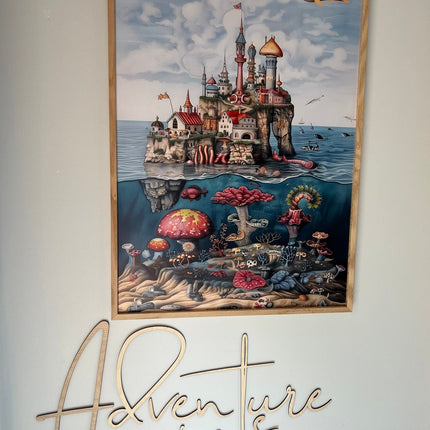 Wooden Wall Sign - Adventure Awaits