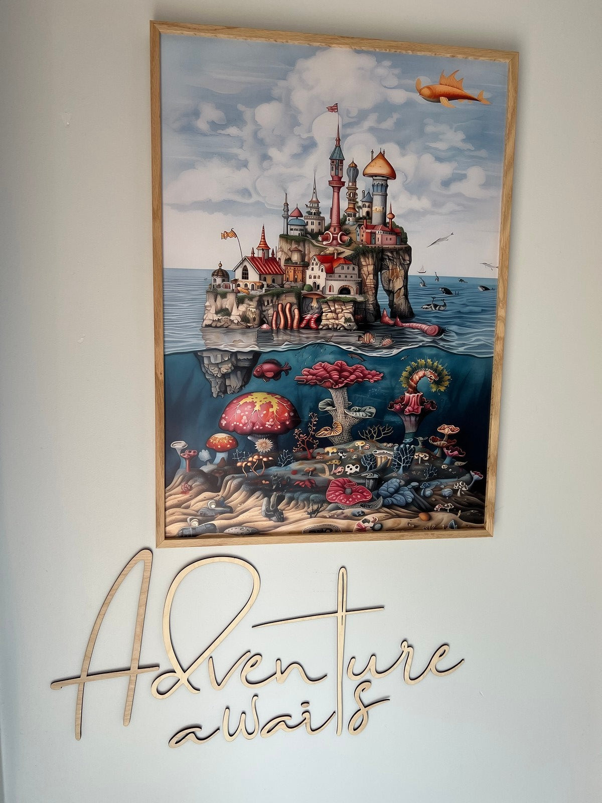 Wooden Wall Sign - Adventure Awaits