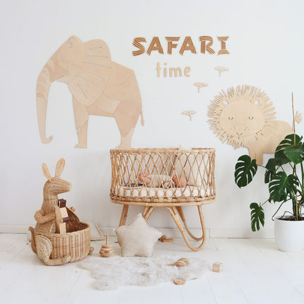 Wooden Wall Sign - Safari Time