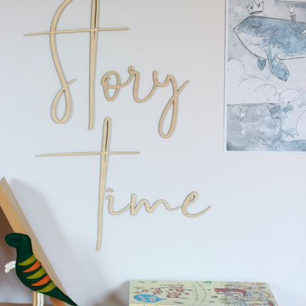Wooden Wall Sign - Story Time