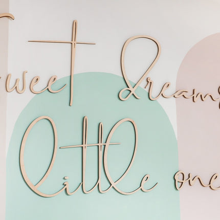 Wooden Wall Sign - Sweet Dreams Little One