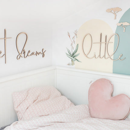 Wooden Wall Sign - Sweet Dreams Little One