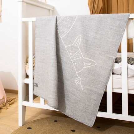 Merino baby blanket - Fox