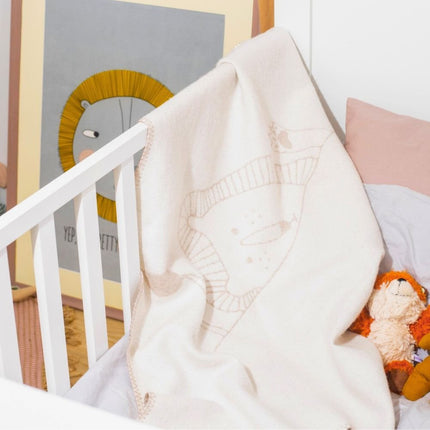 Merino baby blanket - Lion